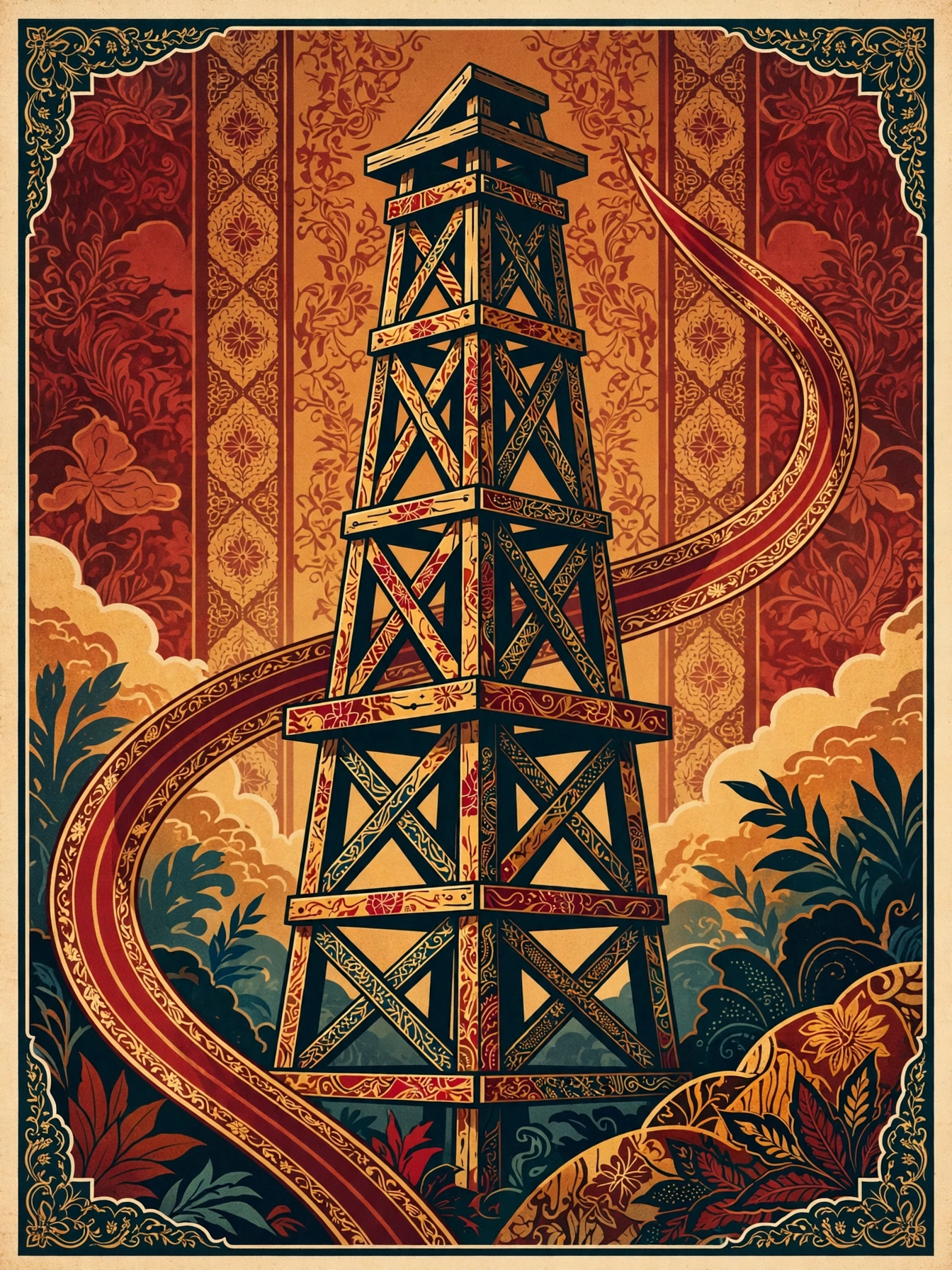 The Fuel Partner That Discovered Malaysia's Oil — editorial illustration